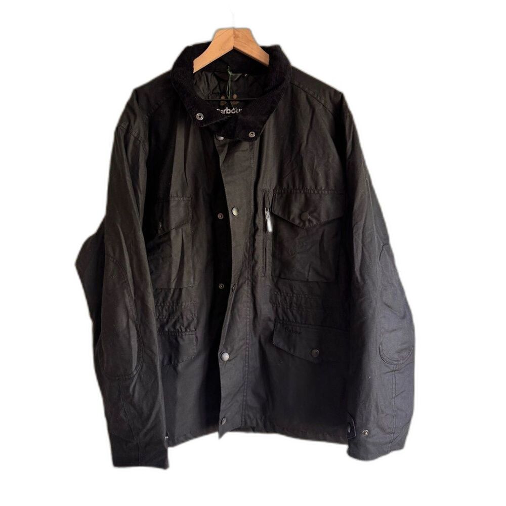 New Barbour Sapper Wax Jacket Sz: XXL in Black Classic $465